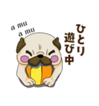 パグの日常。。（個別スタンプ：14）