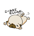 パグの日常。。（個別スタンプ：38）