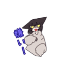 無愛想だけどちょっと可愛い黒猫少女（個別スタンプ：5）