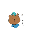 blue t shirts.（個別スタンプ：10）
