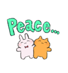 うさぎくんとねこくんのスタンプ（個別スタンプ：39）