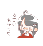 みつあみのおんなのことうさぎ（個別スタンプ：4）