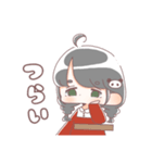 みつあみのおんなのことうさぎ（個別スタンプ：6）