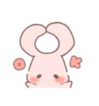 みつあみのおんなのことうさぎ（個別スタンプ：7）