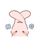 みつあみのおんなのことうさぎ（個別スタンプ：8）