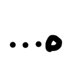 黒文字の力 2（個別スタンプ：8）