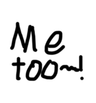 黒文字の力 2（個別スタンプ：18）