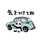 えりパンダの車セット(レトロ)（個別スタンプ：2）