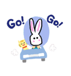 白うさぎくんのスタンプ（個別スタンプ：3）