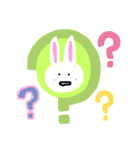 白うさぎくんのスタンプ（個別スタンプ：4）