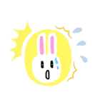 白うさぎくんのスタンプ（個別スタンプ：14）