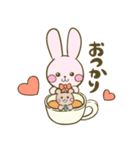うさちゃんとくまくん（個別スタンプ：5）