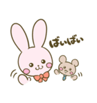 うさちゃんとくまくん（個別スタンプ：6）