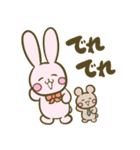 うさちゃんとくまくん（個別スタンプ：19）