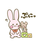 うさちゃんとくまくん（個別スタンプ：24）