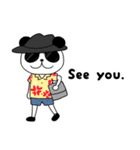 あるある英語 うさぎとパンダVer.（個別スタンプ：5）