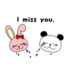 あるある英語 うさぎとパンダVer.（個別スタンプ：12）