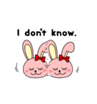 あるある英語 うさぎとパンダVer.（個別スタンプ：22）