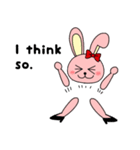 あるある英語 うさぎとパンダVer.（個別スタンプ：25）