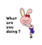 あるある英語 うさぎとパンダVer.（個別スタンプ：38）