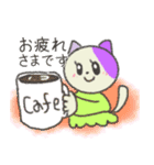 敬語を話します。パステル三毛子（個別スタンプ：27）