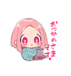 ピンク髪ちゃんと愉快な仲間たち（個別スタンプ：6）