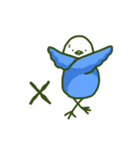 青い鳥(寝て過ごしたい)（個別スタンプ：20）