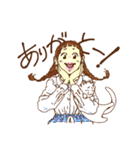 ネコトオンナノコ（個別スタンプ：3）