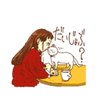 ネコトオンナノコ（個別スタンプ：11）