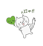 しろねこにゃうんちゃん（個別スタンプ：40）