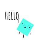 四角い真顔くん（個別スタンプ：1）
