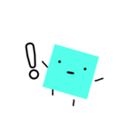 四角い真顔くん（個別スタンプ：5）
