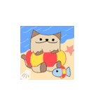 魚と猫（個別スタンプ：7）
