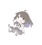 ちょっとぶっとび黒髪少女スタンプ（個別スタンプ：1）