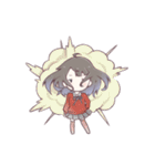 ちょっとぶっとび黒髪少女スタンプ（個別スタンプ：7）