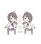 ちょっとぶっとび黒髪少女スタンプ（個別スタンプ：8）
