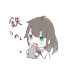 ちょっとぶっとび黒髪少女スタンプ（個別スタンプ：11）