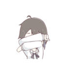 ちょっとぶっとび黒髪少女スタンプ（個別スタンプ：15）