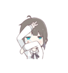 ちょっとぶっとび黒髪少女スタンプ（個別スタンプ：16）