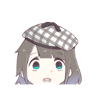 ちょっとぶっとび黒髪少女スタンプ（個別スタンプ：17）