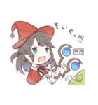 ちょっとぶっとび黒髪少女スタンプ（個別スタンプ：18）