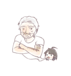 ちょっとぶっとび黒髪少女スタンプ（個別スタンプ：22）