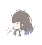 ちょっとぶっとび黒髪少女スタンプ（個別スタンプ：25）