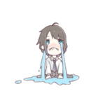 ちょっとぶっとび黒髪少女スタンプ（個別スタンプ：32）