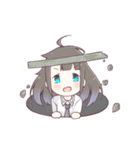 ちょっとぶっとび黒髪少女スタンプ（個別スタンプ：38）