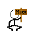 棒人間描いた。（個別スタンプ：20）