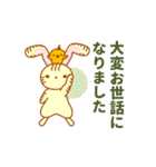 敬語で話すそらみみうさぎ（個別スタンプ：3）
