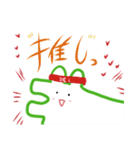 創作活動をしつつ推しを愛でるわに（個別スタンプ：4）