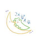 創作活動をしつつ推しを愛でるわに（個別スタンプ：18）