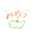 創作活動をしつつ推しを愛でるわに（個別スタンプ：24）